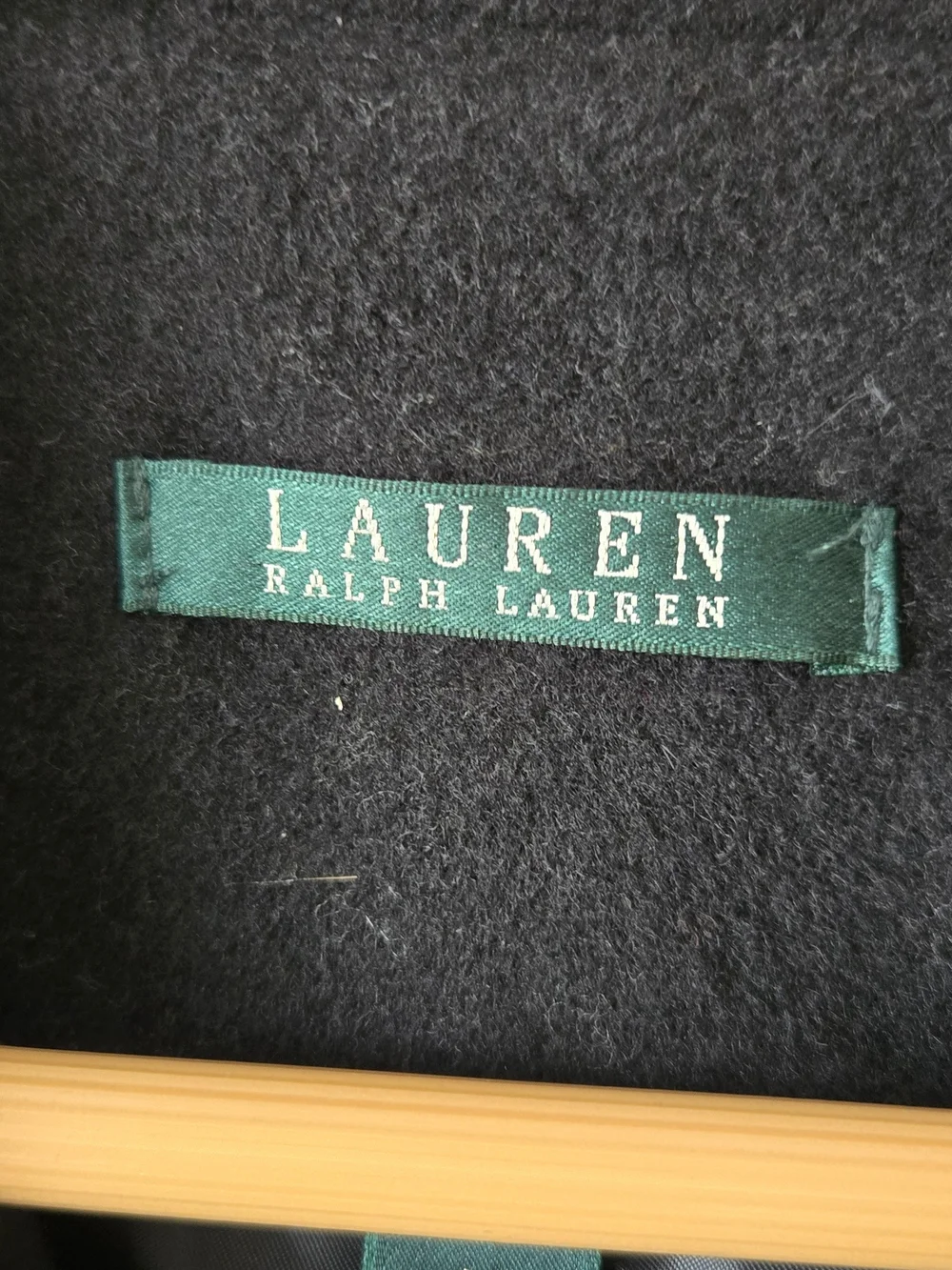 Lauren Ralph Lauren Women's Black Wool Blend Coat! Size 14